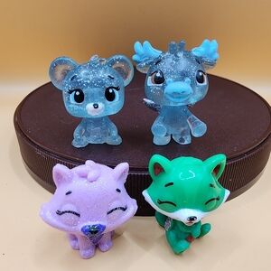 Hatchimals Colleggtibles Holiday Advent Lot Mouseswift Raspoon Moosebeak Glitter